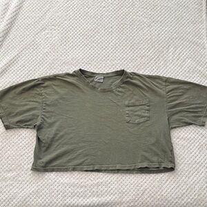 ✨ EUC Vintage-Look Oversized Crop Top – BOOM POP (Size S)